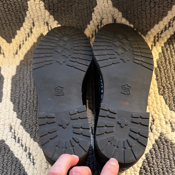 Talbots Black Croc-Embossed Tassel Loafers - Picture 3 of 5